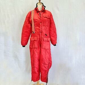 Westernfield Montgomery Ward vintage 70s snow suit coveralls size medium unisex‎
